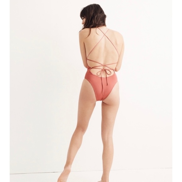 J Crew Swimsuit One Piece Ruched Pink Small (E09) - Picture 2 of 5